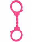  Силиконови белезници за ролеви игри, универсални - Silicone Handcuffs Pink (D-245444)