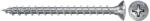 Fischer FPF II RZF 4.0 x 40 BC 500 süllyesztett lencsefejű, kékre horganyzott, végigmenetes forgácslapcsavar, PZ behajtással, 500 db/csomag (670251)