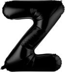 Flippy Balon Folie Metalizata Litera Z, Flippy, 40 cm, Umflati cu Heliu sau Aer, Ambalaj Individual, Pai inclus, Negru (129376)