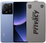 Flippy Folie de Protectie pentru Xiaomi Redmi 13T, Flippy, Sticla Securizata ESD Antistatica, Super-X Privacy OG, Margini Negre, 0.30 mm, Transparent Inchis (163228)