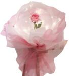 Flippy Trandafir in Balon LED cu Lumini, Flippy, Tip Buchet, Diametru 35 cm, Roz (126485)