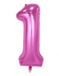 Flippy Balon din Folie Flippy, Cifra 1, 81 cm, Pentru Aer sau Heliu, Mov (126184)
