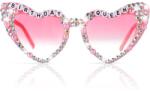 Flippy Ochelari Decorativi, Flippy, Model Birthday Queen, cu Diamante, pentru Aniversari, din PC, 15.3 x 5.7 x 14.5 cm, Roz (136187)