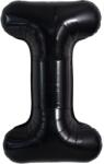 Flippy Balon Folie Metalizata Litera I, Flippy, 40 cm, Umflati cu Heliu sau Aer, Ambalaj Individual, Pai inclus, Negru (129359)