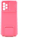 Flippy Husa Defender cu Stand pentru Samsung Galaxy A72 4G/ 5G, Roz, Suport reglabil, Antisoc, Protectie glisanta pentru camera, Flippy (116155)