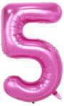 Flippy Balon din Folie Flippy, Cifra 5, 81 cm, Pentru Aer sau Heliu, Bulk, Mov (126208)