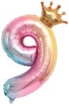 Flippy Balon din Folie Metalizata, Flippy, Figurina Cifra Gradient, Tema Aniversare 80 cm, Ambalaj Individual, Pai inclus, Umflare cu Aer sau Heliu (127163)