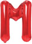 Flippy Balon Folie Metalizata Litera M, Flippy, 40 cm, Umflati cu Heliu sau Aer, Ambalaj Individual, Pai inclus, Rosu (129389)