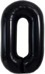 Flippy Balon Folie Metalizata Litera O, Flippy, 40 cm, Umflati cu Heliu sau Aer, Ambalaj Individual, Pai inclus, Negru (129365)