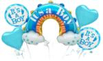Flippy Baloane decorative tematica BABY SHOWER, Flippy, ITS A BOY, pentru gender reveal, botez, set din 5 bucati, 66 x 91 cm, Albastru (129930)