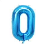 Flippy Balon din Folie Flippy, Cifra 0, 81 cm, Pentru Aer sau Heliu, Bulk, Albastru (126176)