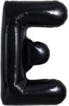 Flippy Balon Folie Metalizata Litera E, Flippy, 40 cm, Umflati cu Heliu sau Aer, Ambalaj Individual, Pai inclus, Negru (129355)