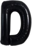 Flippy Balon Folie Metalizata Litera D, Flippy, 40 cm, Umflati cu Heliu sau Aer, Ambalaj Individual, Pai inclus, Negru (129354)
