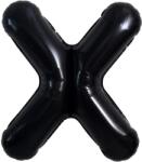 Flippy Balon Folie Metalizata Litera X, Flippy, 40 cm, Umflati cu Heliu sau Aer, Ambalaj Individual, Pai inclus, Negru (129374)