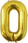 Flippy Balon Folie Metalizata Litera O, Flippy, 80 cm, Umflati cu Heliu sau Aer, Ambalaj Individual, Pai inclus, Auriu (129443)