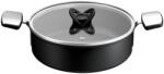 Tefal Cratita cu capac Tefal Excellence+ G3307053, 24 cm, 5 L, invelis antiaderent, tehnologie FUSIONCORE, Thermo-Signal, , manere nituite, aluminiu, induc (G3307053)