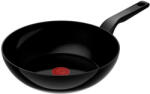 Tefal Tigaie wok Tefal Renew de 28 cm C4321923, 100% aluminiu reciclat, indicator Thermo-Signal, compatibil cu inductia, invelis ceramic, negru (C4321923) - brico