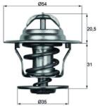 MAHLE TX 15 87D termostat, lichid racire