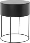 ferm LIVING Jardinieră Plant Box rotundă neagră (3356)