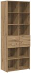 vidaXL Biblioteca Stejar artizanal 30 x 42.4 x 185.2 cm GartenMobel Dekor (3446619) Comoda