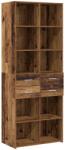 vidaXL Biblioteca Lemn vechi 30 x 42.4 x 185.2 cm GartenMobel Dekor (3446618) Comoda