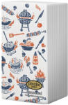 Piszke Szalvéta PISZKE Grill textilhatású 2 rétegű 38x28 cm 25 darabos (1SZ2-025-BF301) - tonerpiac
