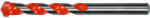 TOYA Burghiu universal multifuncțional 16 x 150 mm (metal, beton, cărămidă, lemn), tijă cilindrică (YT-43949) Burghiu