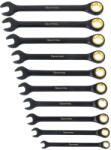 Brüder Mannesmann Mannesmann QUANTOOL Set chei combinate cu clichet, 10 piese, 8-19 mm, din oțel CrV (Q25210)