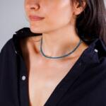 Ezera Colier choker Hetal din pietre semipretioase apatit natural (CHETAA-424)