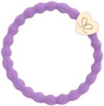 By Eloise London Gold Heart Elastice de păr pentru femei culoare Lilac