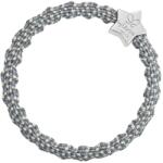 By Eloise London Metallic Silver Star Elastice de păr pentru femei culoare Ash