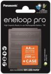 Panasonic Eneloop PRO AA 2500mAh 4 db + box PC (BK-3HCDE/4CP+CASE)