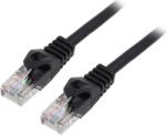 Lanberg Patchcord Lanberg Cat. 6 UTP, LSZH, Cupru 100%, 1m, Negru, Testat Fluke (PCU6-10CU-0100-BK) (PCU6-10CU-0100-BK)