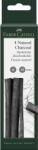 Faber-Castell Cutie 4 buc carbune natural pitt monochrome 9-15mm faber-castell (FC129498)
