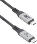 ACT Кабел ACT AC7452, от ThunderBolt 5(м) към ThunderBolt 5(м), 1.5m, 16K@120Hz, 80Gbps, 240W, черен (AC7452)