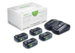 Festool Energia-set SYS 18V 4xTBX4/TCL6DUO (578823) - fetis
