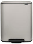 Brabantia Cos de gunoi Brabantia Bo Pedal 1010448, 60 l, Inchidere usoara, Baza antiderapanta, Gri deschis (1010448) Cos de gunoi