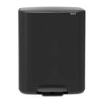 Brabantia Coș Brabantia Bo Pedal 1003185, 60 L, închidere ușoară, bază antiderapantă, negru (1003185) Cos de gunoi