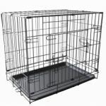 Pepita Cușcă portabilă pentru câini Pepita 60x42x50cm - M - negru (KF-M60)
