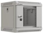 Lanberg 300x300 10" 4U üveg ajtóval szürke rack szekrény (WF11-3304-10S) (WF11-3304-10S)