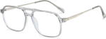 Techsuit Ochelari protectie calculator Ochelari de Calculator Unisex, Supradimensionati - Techsuit Reflex PC (83092) - Transparent / Silver (KF2364800) - vexio