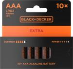 Black Plus Decker Extra Alkaline 10 AAA Elem (LR03P10B)