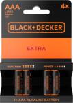 Black Plus Decker Extra Alkaline 4 AAA Elem (LR03P4B)