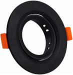 NEDES Beépítőgyűrű süllyesztett GU10 lámpához, átmérő 9 cm, fekete SR006 (ND4343)