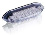 Puig Brake rear light PUIG SHARK (80 x 20 mm) 4605W clear lens with license light (MTP55402)