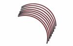 Puig Rim strip PUIG PREMIUM 8431R red fluor set of 8 rim strips (MTP55211)