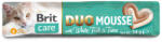 Brit Care Recompense pentru pisici Brit Care Creamy Duo Mousse White Fish Tuna 4 buc x 14 gr