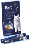 Brit Premium Recompense pentru pisici Brit Premium Creamy Treats Liver 6 buc x 15 gr