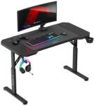 Huzaro HERO 2.6 állítható magasságú gamer asztal, fekete, 120 x 60 cm
