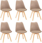 Leziter Silla étkezőszék 6 db bézs színben (DA232ABE_6) - snaigeshop